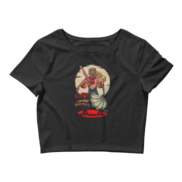 GARY THE WEREWOLF - Blonde Showgirl - Women’s Crop Tee