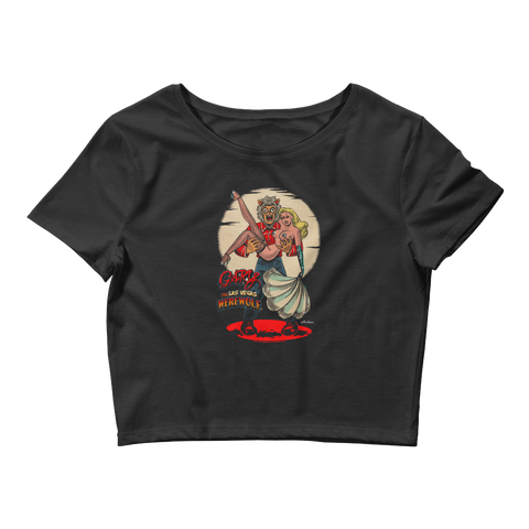 GARY THE WEREWOLF - Blonde Showgirl - Women’s Crop Tee