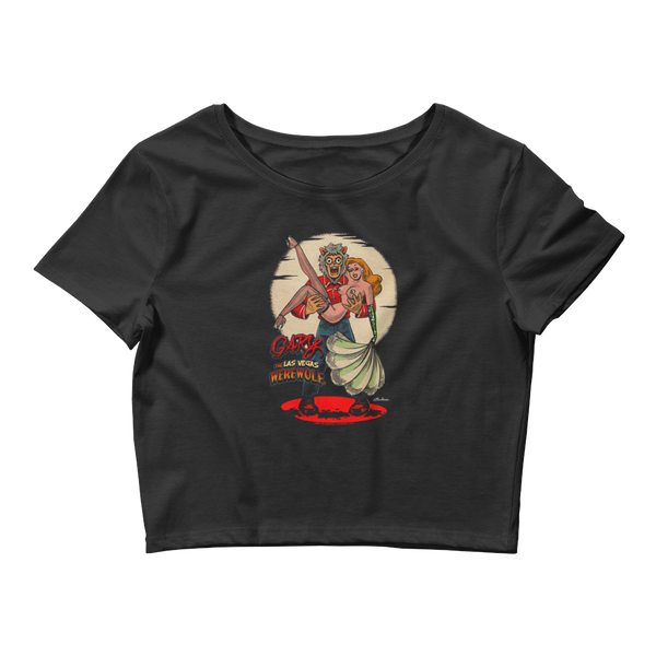 GARY THE WEREWOLF - Redhead Showgirl - Women’s Crop Tee