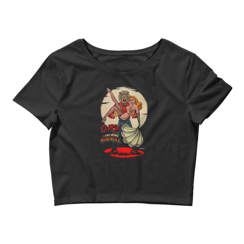 GARY THE WEREWOLF - Redhead Showgirl - Women’s Crop Tee