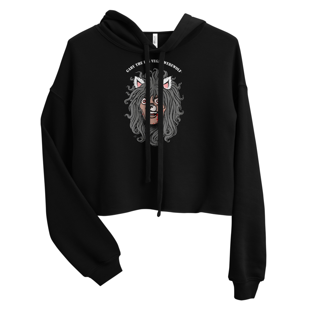 GARY THE WEREWOLF - Orig. Gary Face Logo - Crop Hoodie