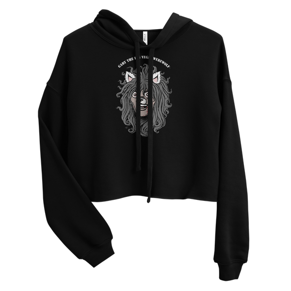 GARY THE WEREWOLF - Faded Gary Face Logo - Crop Hoodie