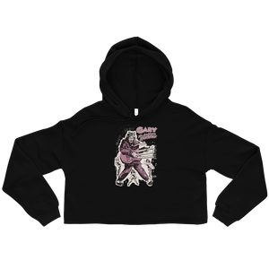 GARY THE WEREWOLF - Pink Rockin' Gary - Crop Hoodie