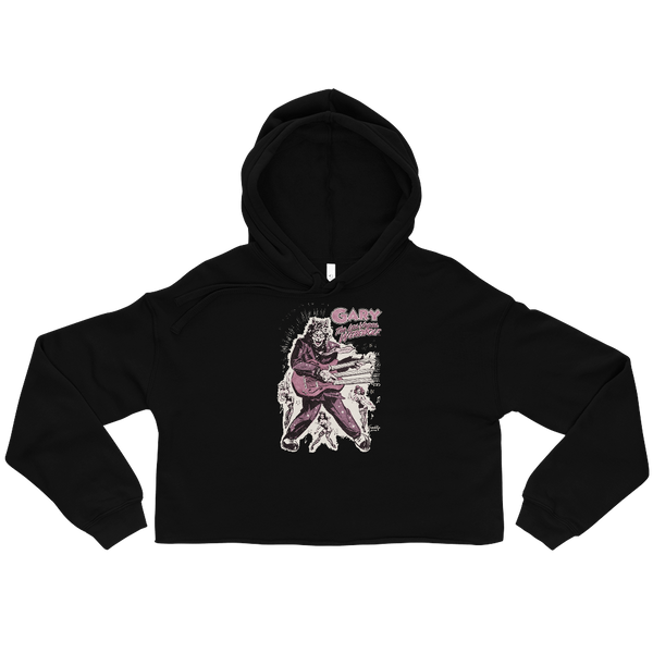 GARY THE WEREWOLF - Pink Rockin' Gary - Crop Hoodie