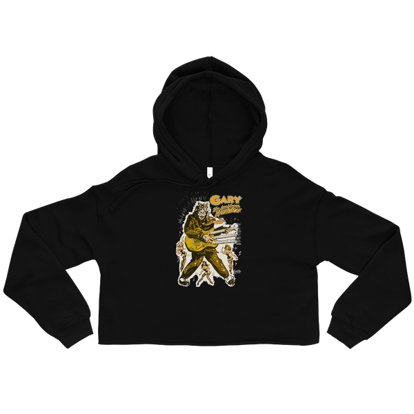 GARY THE WEREWOLF - Gold Rockin' Gary - Crop Hoodie