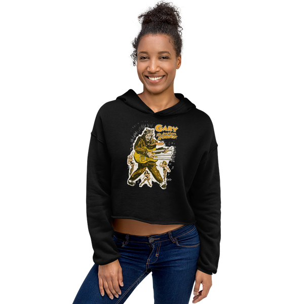 GARY THE WEREWOLF - Gold Rockin' Gary - Crop Hoodie