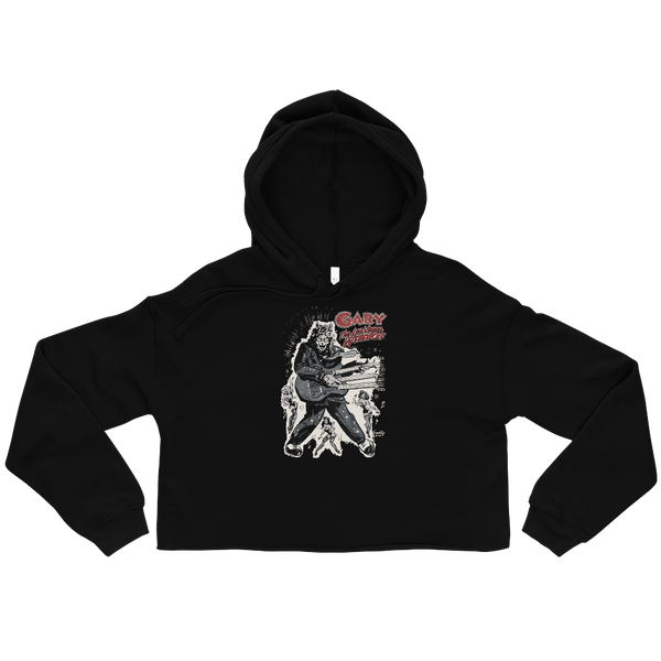 GARY THE WEREWOLF - Silver Rockin' Gary - Crop Hoodie