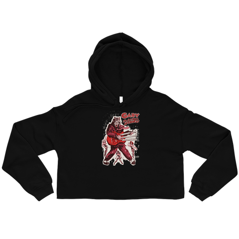 GARY THE WEREWOLF - Red Rockin' Gary - Crop Hoodie