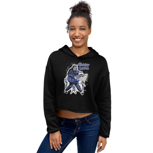 GARY THE WEREWOLF - Blue Rockin' Gary - Crop Hoodie