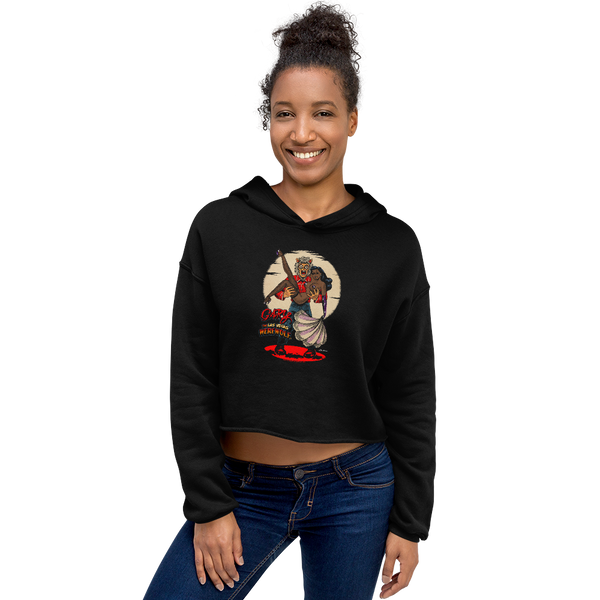 GARY THE WEREWOLF - Dyna Mitelover Showgirl - Crop Hoodie