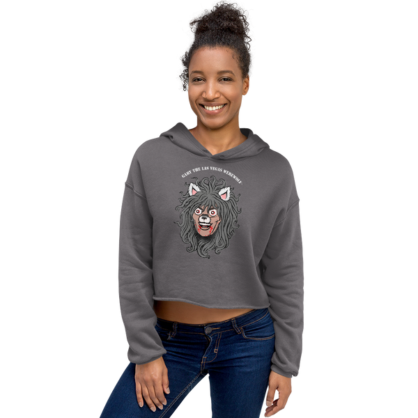 GARY THE WEREWOLF - Orig. Gary Face Logo - Crop Hoodie