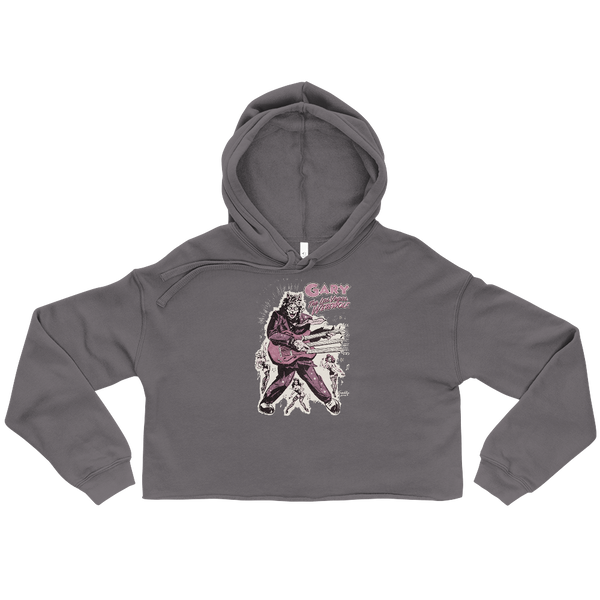 GARY THE WEREWOLF - Pink Rockin' Gary - Crop Hoodie