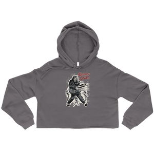 GARY THE WEREWOLF - Silver Rockin' Gary - Crop Hoodie