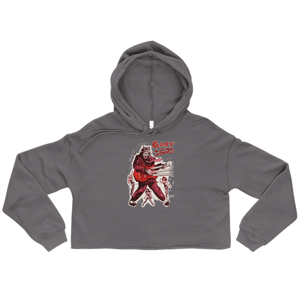 GARY THE WEREWOLF - Red Rockin' Gary - Crop Hoodie