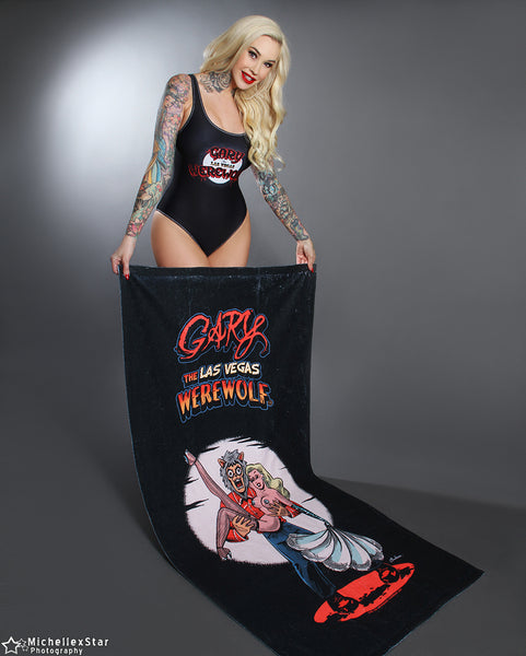 GARY THE WEREWOLF - Blonde “Showgirl” Beach Towel