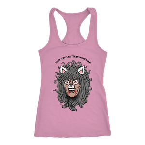 GARY THE WEREWOLF - Orig. Gary Face Logo - Racerback Tank Top in Light Colors